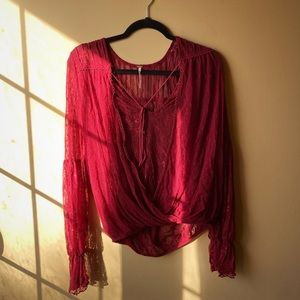Free People Lace Blouse